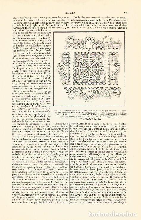 Postcards: LAMINA V06849: Pabellones de la Exposicion en Sevilla - Varios