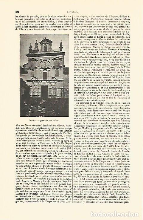 Postales: LAMINA V06868: Iglesia de la Caridad en Sevilla - Varios