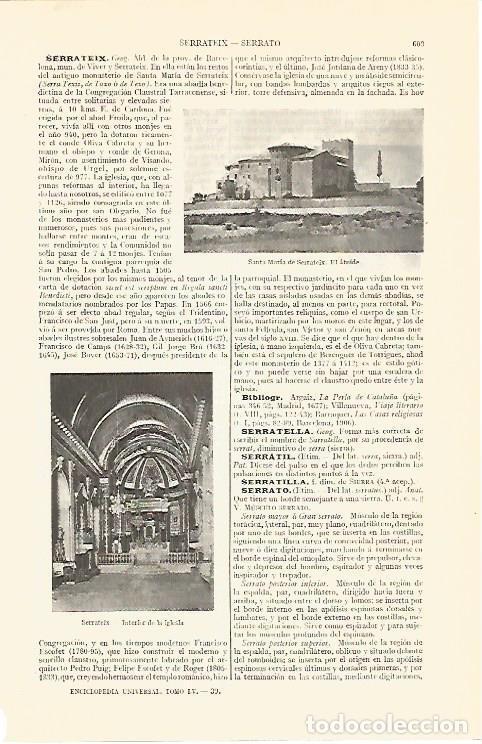 Postkarten: LAMINA V06811: Santa Maria de Serrateix Barcelona - Varios