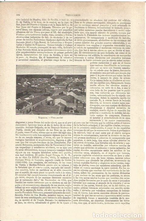 Postais: LAMINA V06532: Vista de trigueros Huelva - Varios