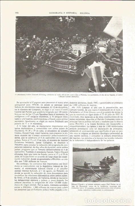 Postcards: LAMINA V06261: Valery Giscard d'Estaing en Polonia - Varios