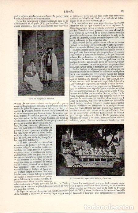 Postais: LAMINA V07199: Campesinos canarios y Carro de la Virgen en Las Palmas - Varios