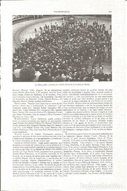 Postkarten: LAMINA V06326: Antonio Bienvenida en Madrid - Varios