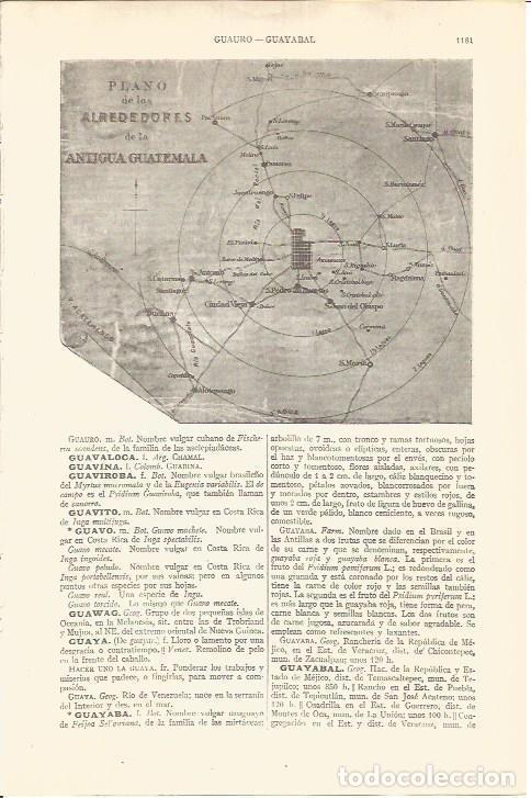 Postais: LAMINA V05701: Plano alrededores de la antigua Guatemala - Varios