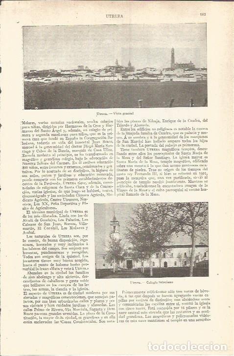 Postais: LAMINA V05761: Vistas de Utrera, Sevilla - Varios