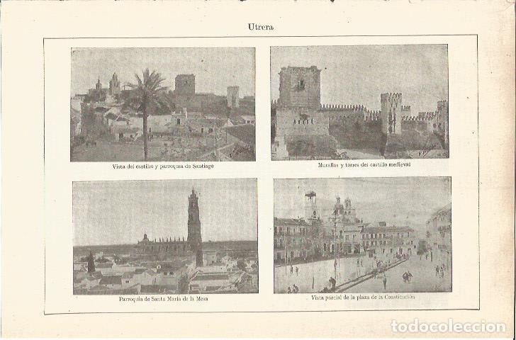 Postais: LAMINA V05762: Vistas varias de Utrera - Varios