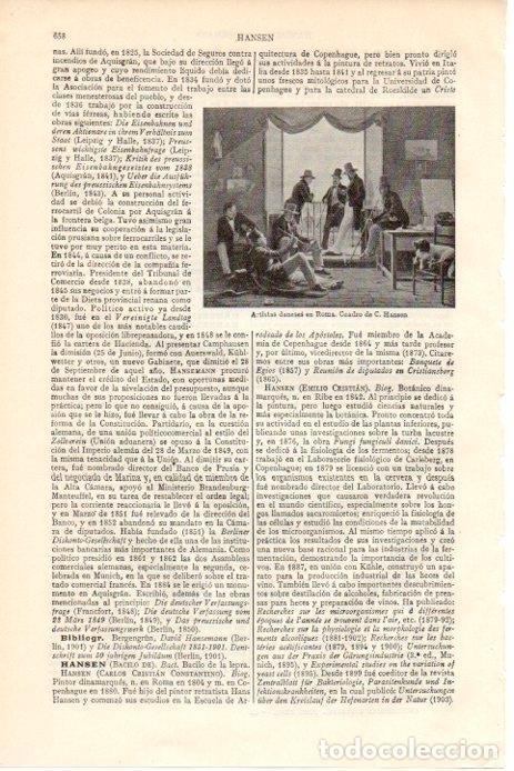 Postkarten: LAMINA V08542: Artistas daneses en Roma, por C. Hansen - Varios