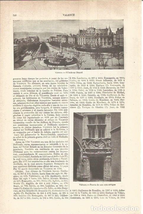 Postkarten: LAMINA V05825: Bulevard Bancen en Valence - Varios