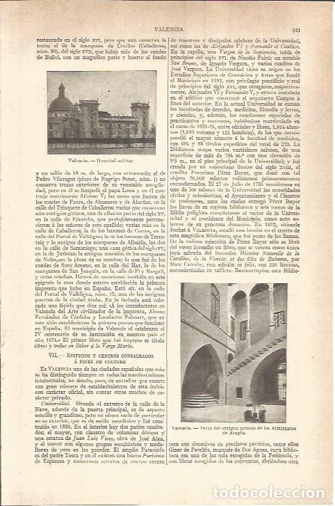 Postkarten: LAMINA V05852: Hospital militar, Valencia - Varios