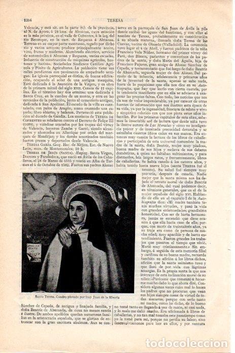 Postcards: LAMINA V08356: Santa Teresa, por fray Juan de la Miseria - Varios