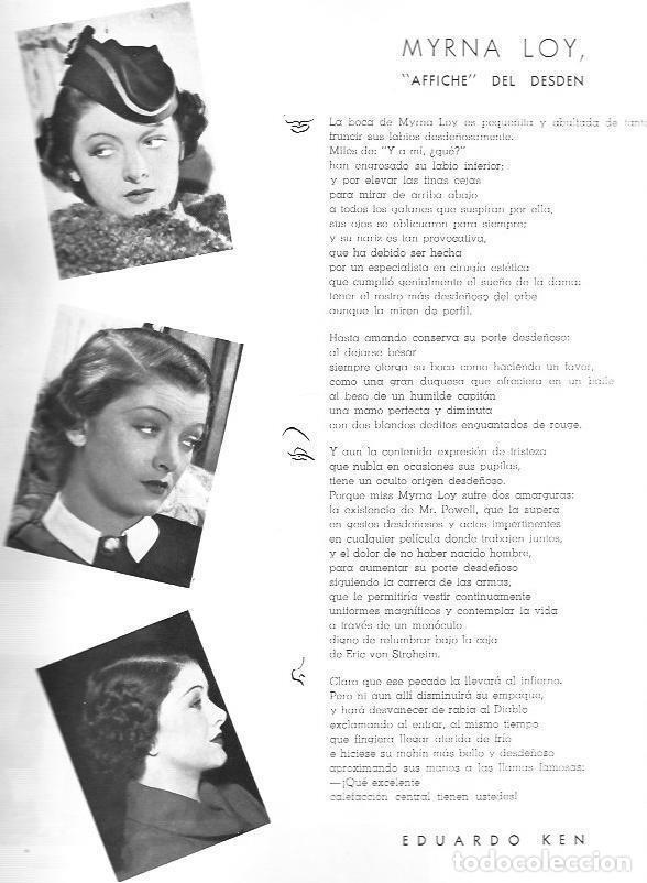 Postais: LAMINA 29980: Myrna Loy - VVAA