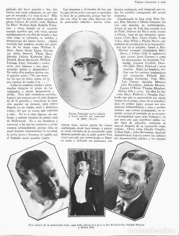 Postais: LAMINA 29849: Norma Talmadge, Richard Dix, Adolphe Menjou y Milton Sills - VVAA