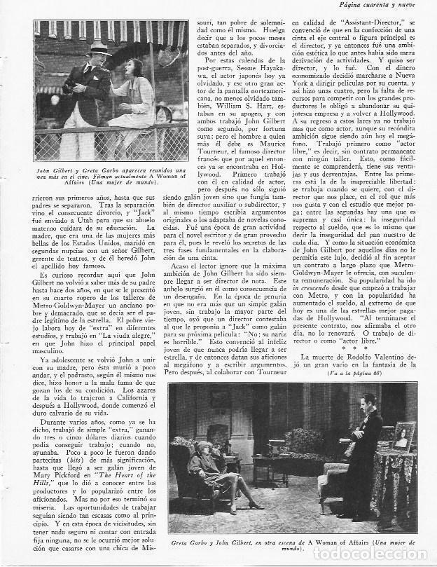 Cartoline: LAMINA 29848: Greta Garbo y John Gilbert en A Woman of Affairs - VVAA