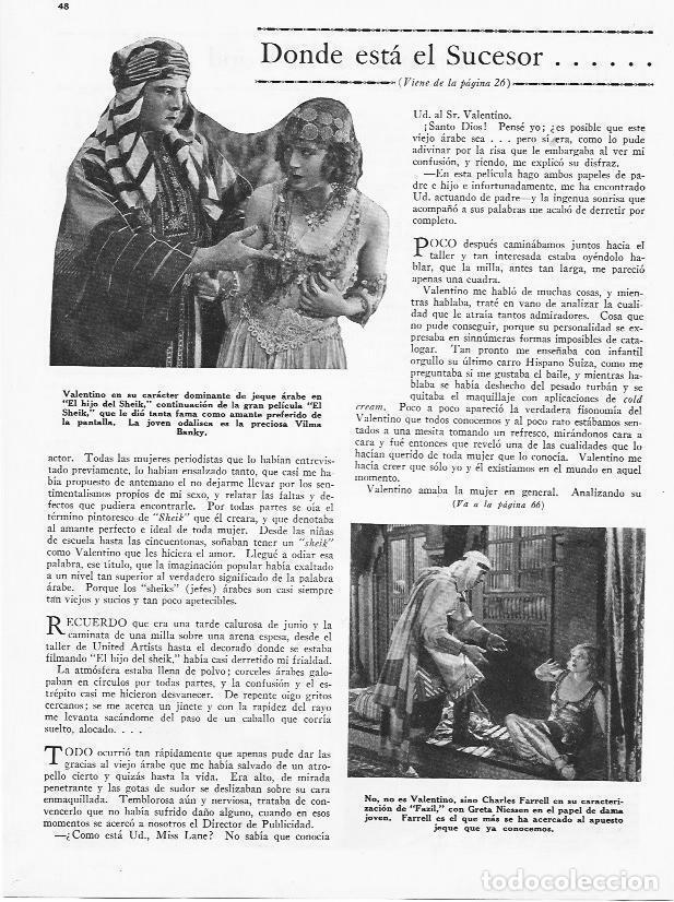 Cartes Postales: LAMINA 29881: Valentino en El hijo del Sheik - VVAA