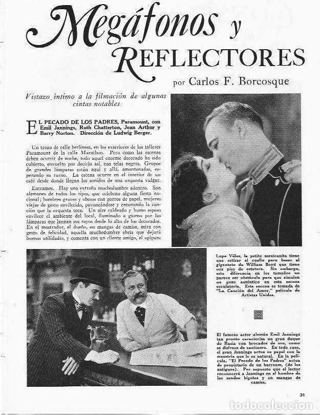 Postkarten: LAMINA 29874: Lupe Velez en La Cancion del Amor y Emil Jannings en El pecado de los padres - VVAA