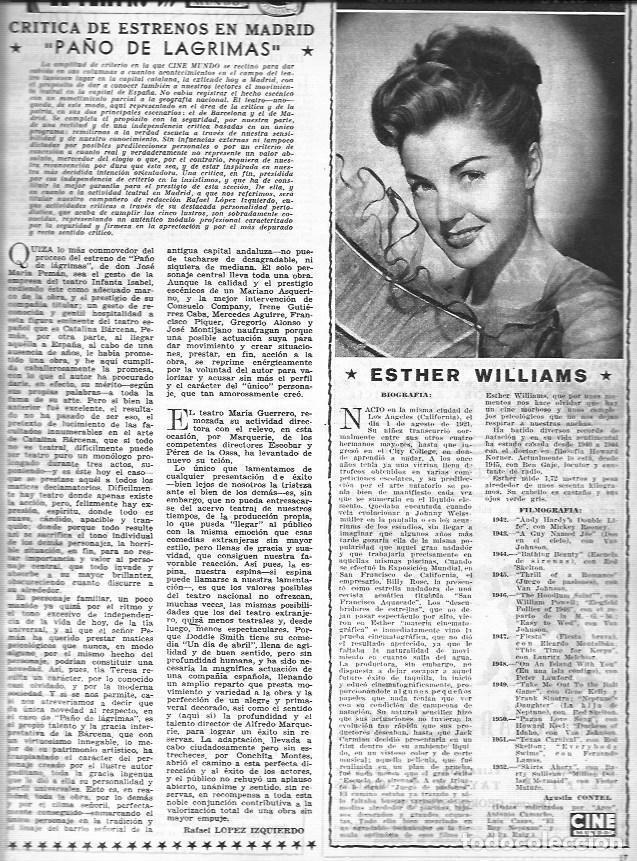 Postcards: LAMINA 30361: Biografia de Esther Williams - VVAA