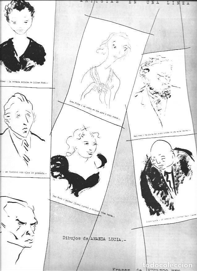 Postkarten: LAMINA 30130: Artistas en una linea, dibujos de Amanda Lucia - VVAA
