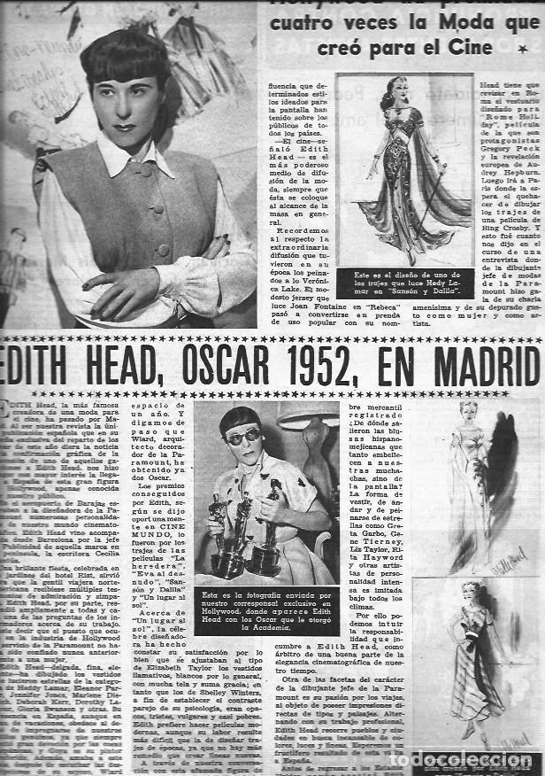 Postais: LAMINA 30219: Edith Head en Madrid - VVAA