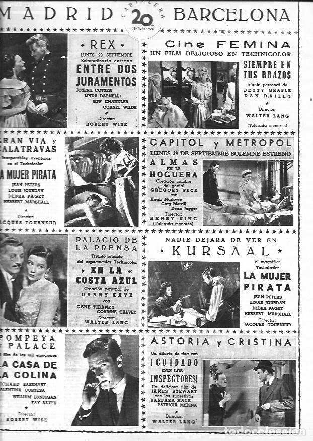 Postais: LAMINA 30291: Carteleras de cine en Madrid y Barcelona - VVAA
