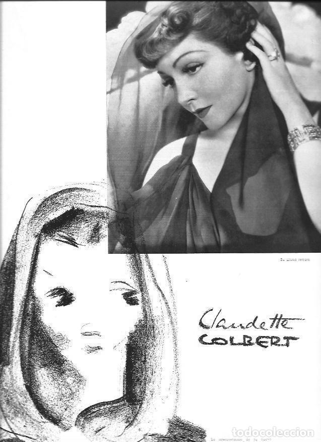 Postcards: LAMINA 30042: Claudette Colber, dibujo de Amanda Lucia - VVAA