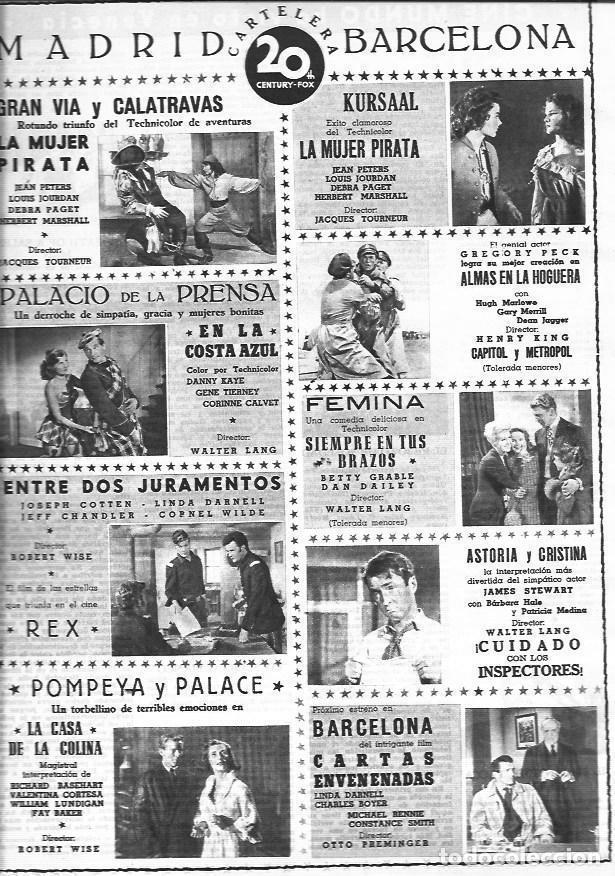 Postales: LAMINA 30303: Cartelera de Madrid y Barcelona - VVAA