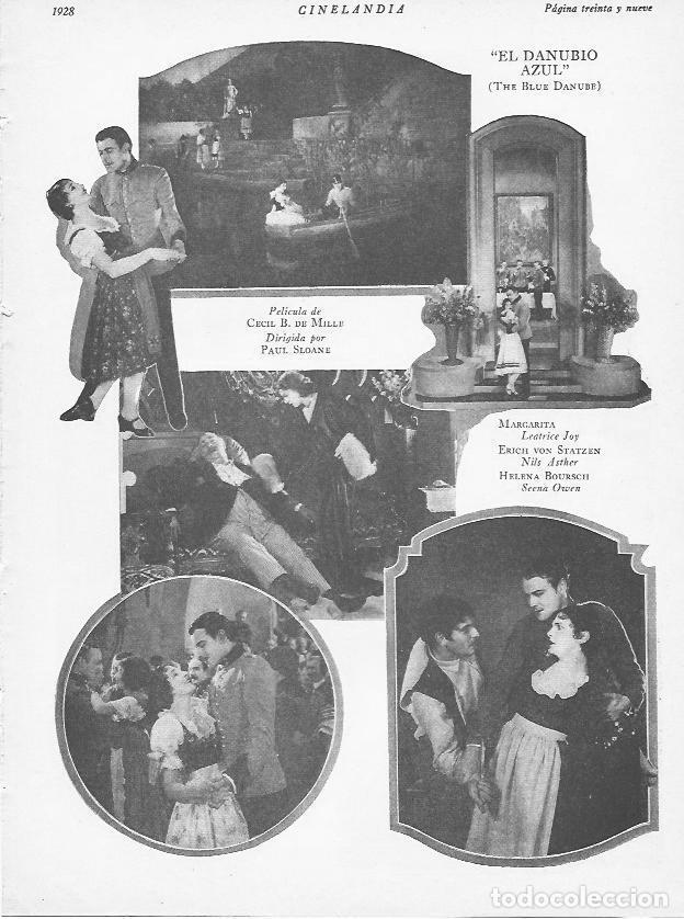 Cartoline: LAMINA 29558: Ficha y escenas de El Danubio azul de Cecil B. de Mille - VVAA
