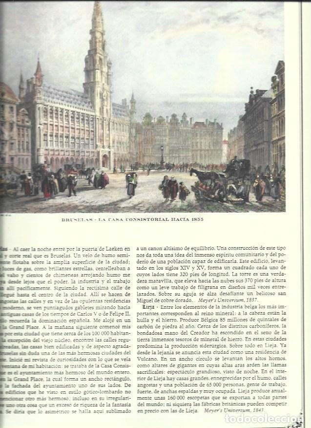 Cartoline: LAMINA 30500: Casa Consistorial de Bruselas hacia 1855 - Recopilado por Rolf Muller