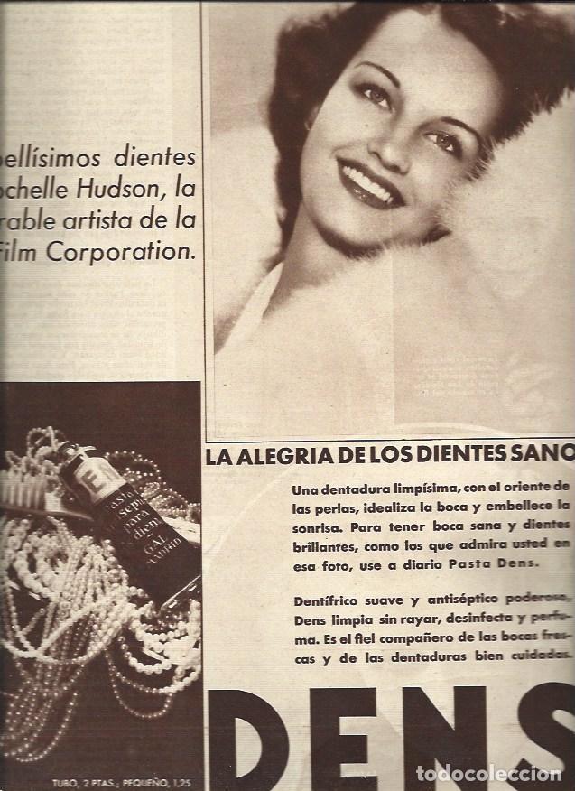 Cartoline: LAMINA 31120: Publicidad de Dens con Rochelle Hudson - VVAA