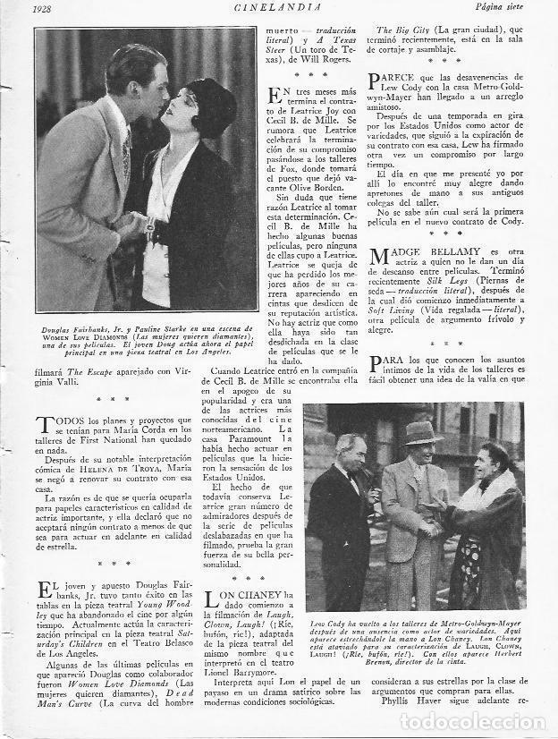 Postais: LAMINA 29542: Escena de Women love diamonds y Lew Cody con Lon Chaney - VVAA