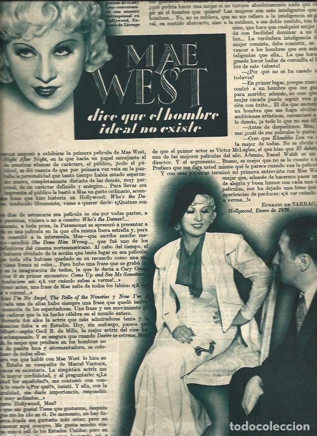 Postales: LAMINA 31022: Mae West, entrevista - VVAA