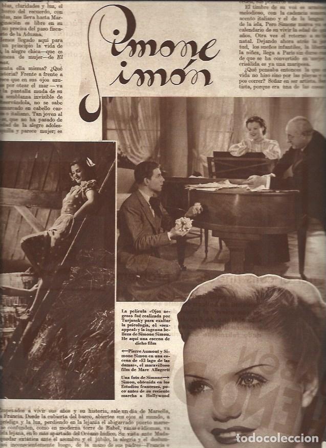 Postais: LAMINA 31010: Simone Simon en Ojos negros - VVAA