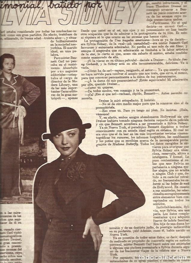 Postais: LAMINA 31045: Sylvia Sidney - VVAA