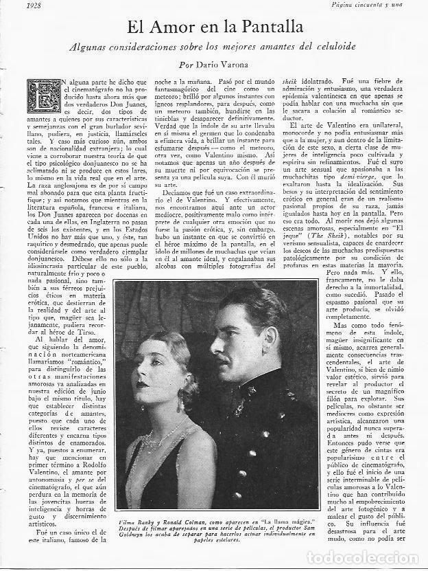 Postales: LAMINA 29711: Vilma Banky y Ronald Colman en La llama magica - VVAA