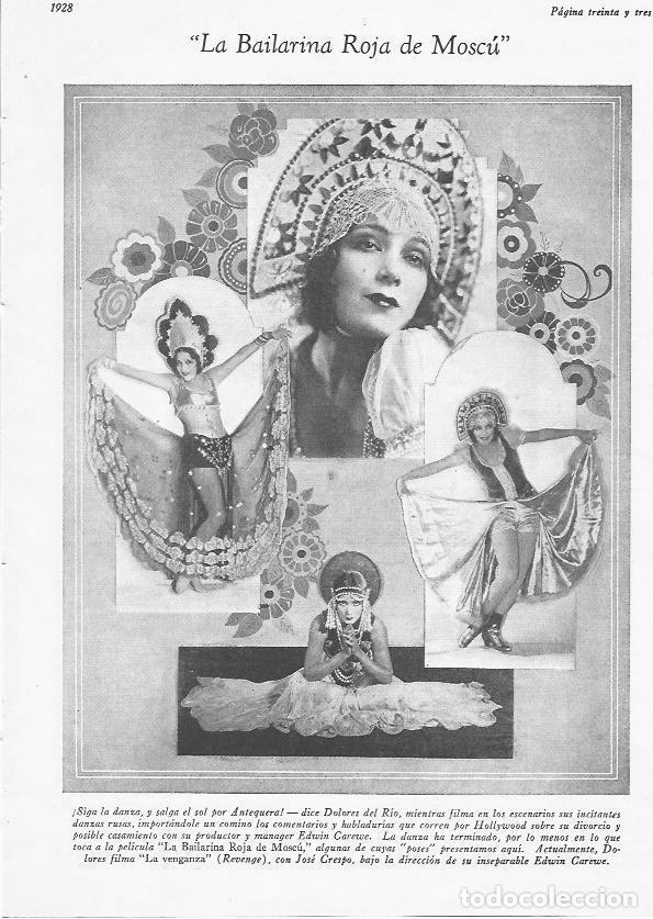 Postkarten: LAMINA 29703: Dolores del Rio en La bailarina roja de Moscu - VVAA