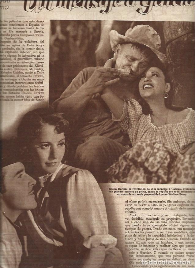 Cartes Postales: LAMINA 31424: John Boles y Barbara Stanwich en Un mensaje a Garcia - VVAA