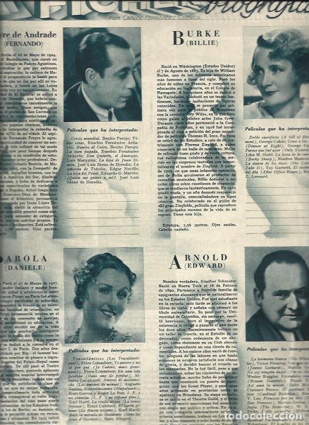 Cartoline: LAMINA 31380: Fernando Freyre de Andrade, Billie Burke, Daniele Parola y Edward Arnold - VVAA