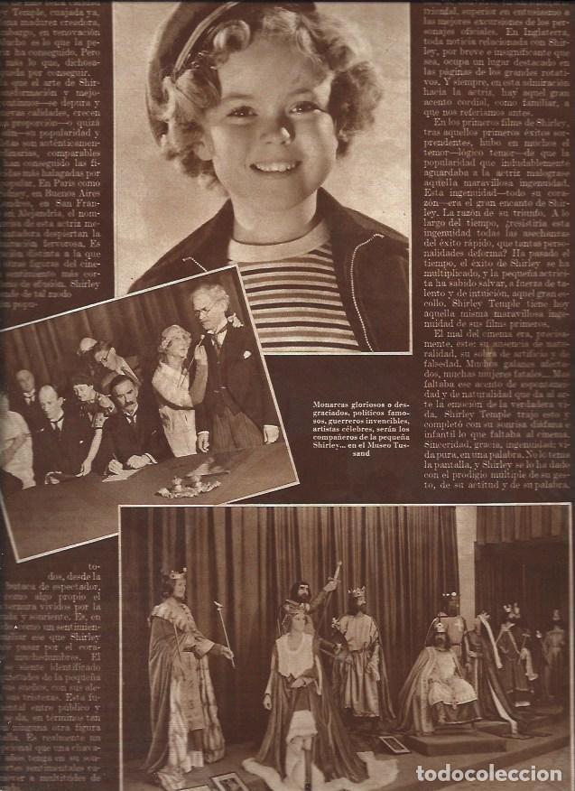 Postales: LAMINA 31271: Shirley Temple en el Museo Tussaud de Londres - VVAA