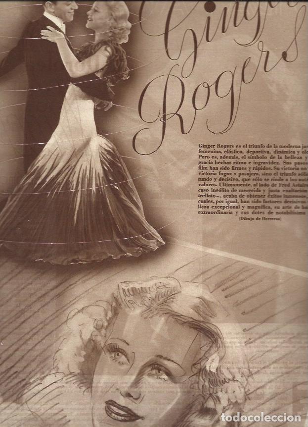 Cartoline: LAMINA 31288: Ginger Rogers, por Herreros - VVAA