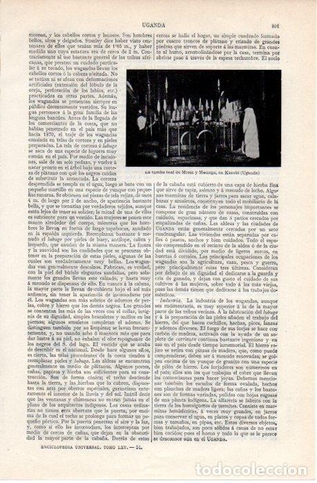 Postcards: LAMINA V07684: Tumba real de Mtesa y Mwanga en Uganda - Varios