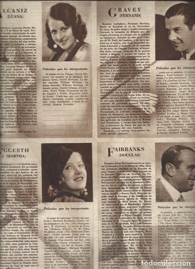 Postkarten: LAMINA 30668: Luana Alcaniz, Fernand Gravey, Martha Eggerth y Douglas Fairbanks - VVAA
