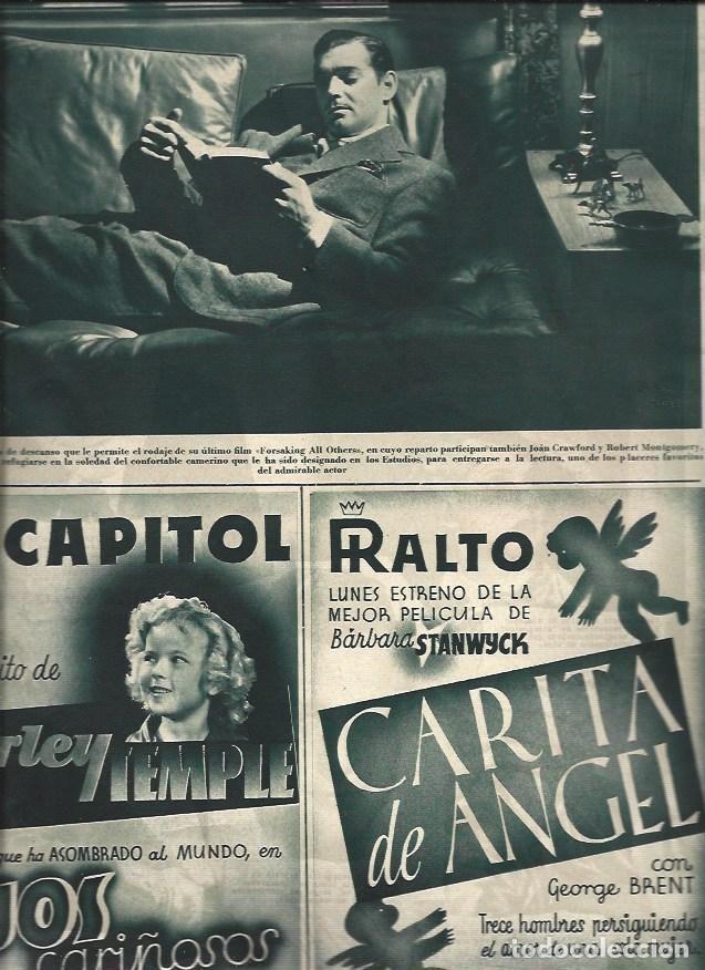 Postales: LAMINA 30578: Clark Gable en el rodaje de Forsaking all Others - VVAA