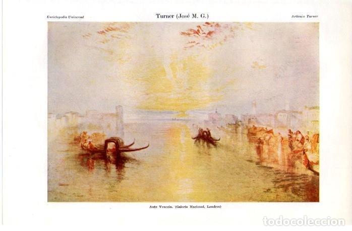 Postcards: LAMINA V07631: Ante Venecia por Turner - Varios