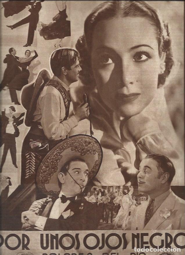 Postais: LAMINA 30631: Publicidad de Por unos ojos negros , de Dolores del Rio - VVAA