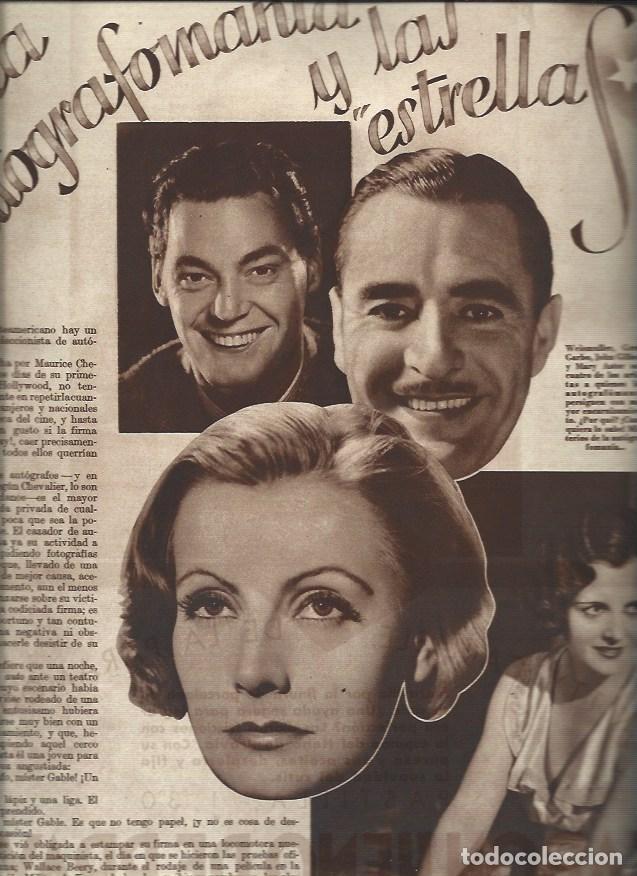 Postkarten: LAMINA 30881: Weismuller, Greta Garbo, John Gilbert y Mary Astor - VVAA