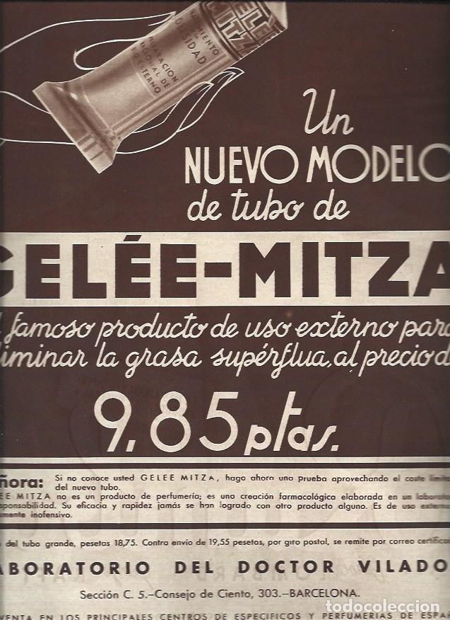 Cartes Postales: LAMINA 30863: Publicidad de Gelee Mitza en Barcelona - VVAA