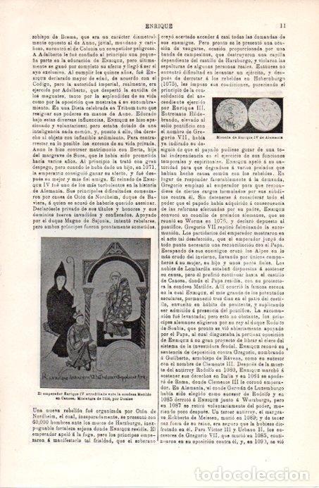 Postcards: LAMINA V07977: El emperador Enrique IV y Matilde por Donizo - Varios