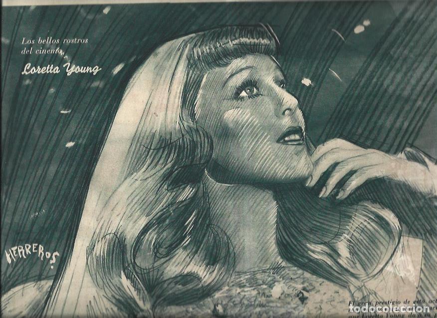 Postales: LAMINA 30831: Loretta Young, por Herreros - VVAA
