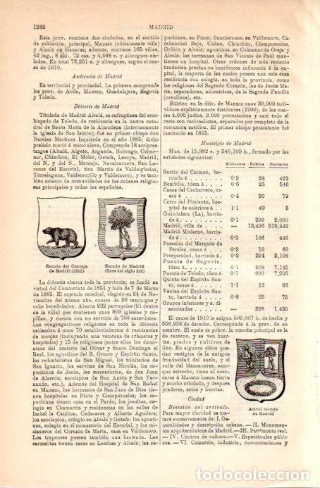 Postais: LAMINA V09017: Escudos de Madrid - Varios