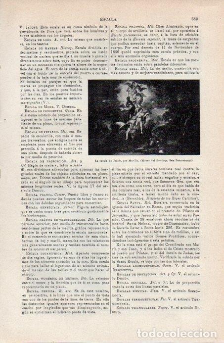Postais: LAMINA V08053: La escala de Jacob, por Murillo - Varios
