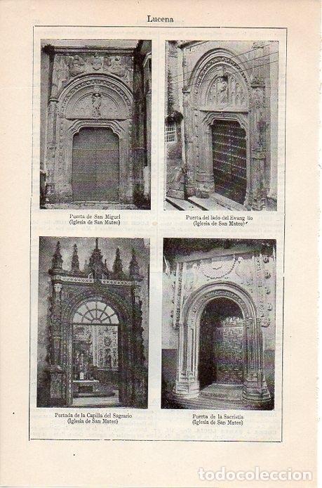 Postais: LAMINA V08822: Iglesias de San Mateo en Lucena, Sevilla - Varios